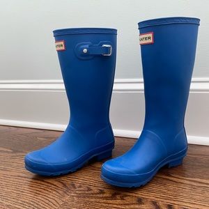 Kids Blue Hunter Rain Boots size 3